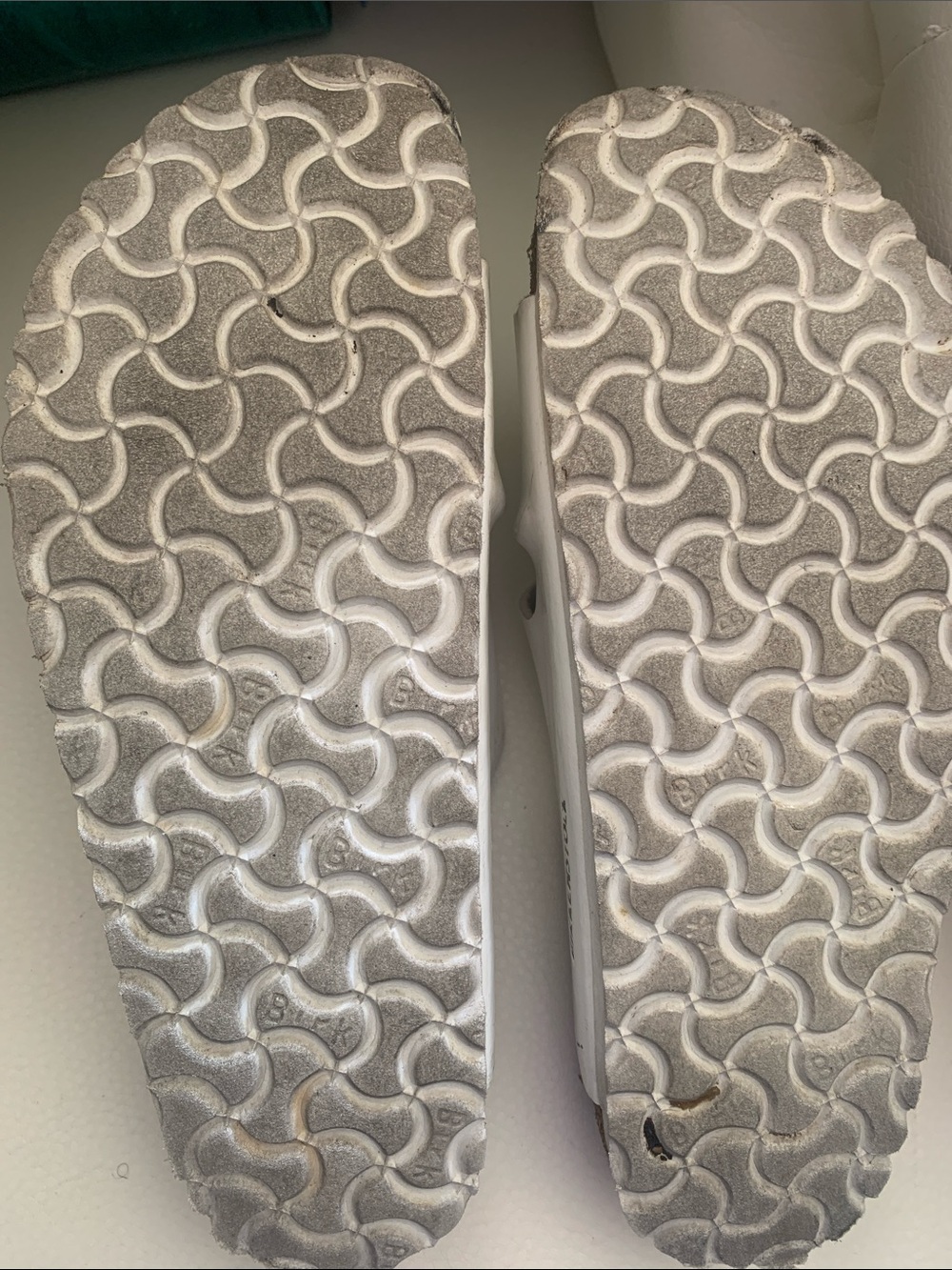 BIRKENSTOCK White Double Strap Cork Sandals - Picture 4 of 8